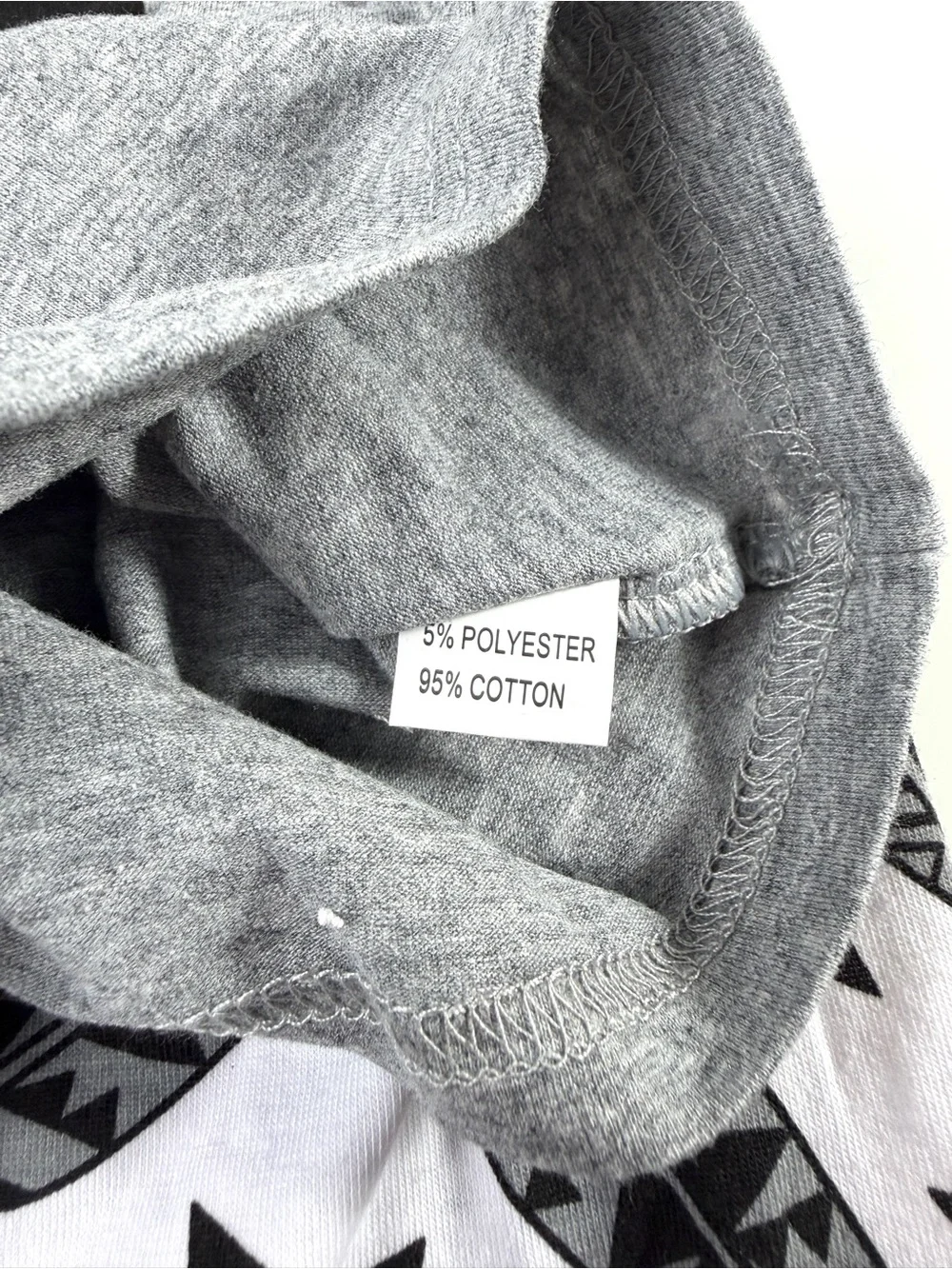 “Lazy Days” 2-pc. Toddler Gray Long Sleeve Top & Feather Print Pants, Sz 12-18m